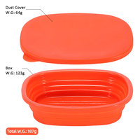 800ml Bol pliable Boîtes à lunch Conteneurs alimentaires Stockage