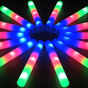 생일을 위한 사용자 정의 RGB Led 빛 막대기 거품 발광 지팡이, 결혼식, 카니발, 파티, 콘서트, 스포츠 이벤트