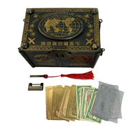 Metal Craft Collectibles China Old Fashion Ornament Good Fortune Imperial Golden Gun Imperial Set