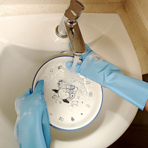 Gants en <span class=keywords><strong>silicone</strong></span> pour la vaisselle, très vendus à l'international, pour le nettoyage domestique, imperméables, épais et multifonctionnels - Product Image 4