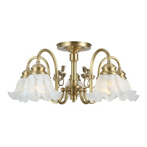 Copper <b>ceiling</b> <b>Light</b> Chandelier Postmodern Gold Metal Blown Glass Indoor Designer Lily Chandelier for Living Room <b>Bedroom</b> - Product Image 2