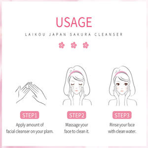 Limpiador Facial Laikou 50g Japonés de <span class=keywords><strong>Sakura</strong></span>, Limpieza Profunda, Reparación, Hidratación, Iluminación, Eliminación de Puntos Negros, Antiarrugas - Product Image 6