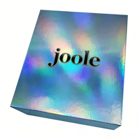 Boîte cadeau rigide holographique argentée de luxe, forme personnalisable, recyclable, revêtement UV, estampage à chaud, emballage pour flacon de parfum, cosmétiques