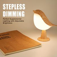 Lampe de bureau 2 en 1 petite lampe de table sans fil avec contrôle tactile 3 températures de couleur réglable lumière nocturne rechargeable