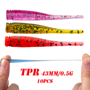 Esca Galleggiante FUN, Esca Artificiale Morbida, Coda Corta in Acciaio Inox, Bocca Inclinata, Verde Cavallo, 10 Pezzi - Product Image 3