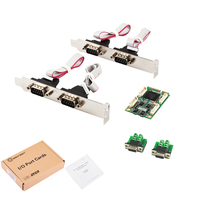 Tarjeta Adaptadora Serial Lekuo EXAR 17V354 Mini PCIe a 4x RS-422/RS-485 para Sistemas Integrados y Puntos de Venta