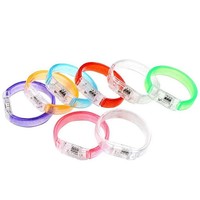 Bracelets LED personnalisés multicolores, bracelets lumineux à bulles, jouets lumineux pour fêtes, cadeaux lumineux de Noël, bracelets cadeaux