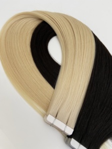 Extensiones de Cabello Humano Virgen con Cinta Adhesiva, 24 Pulgadas, Ondulado Natural, Cabello Remy de Doble Trama para Dropshipping 2025 - Product Image 2