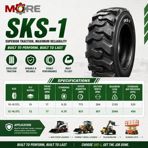 ยางรถตักล้อยางขนาด 10-16.5TL 10PR รุ่น SKS-1 สำหรับรถตักล้อยาง ใช้ในงานก่อสร้าง จัดสวน และการเกษตร - Product Image 2