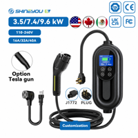 Chargeur de voiture électrique 11 kW Type 2 CE/TUV et chargeur rapide pour opérations en flotte avec affichage LED, RFID et OCPP 1.6J Smart Load