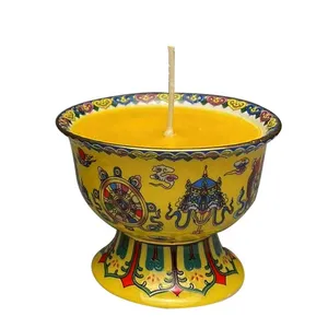 仿真发光二极管黄油灯蜡烛灯装饰宗教祭祀活动印度西藏东南亚佛教黄金