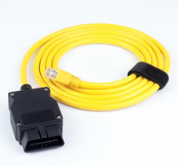 Cable de Repuesto OBD2 ENet para Codificación de la Serie F de BMW, Conectores Automáticos Ethernet RJ45 J1962, Adaptador Macho de 16 Pines, Diagnóstico ECU para Automóvil