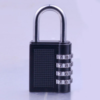Serrure de code de cadenas de mot de passe de réinitialisation numérique de sécurité à 4 chiffres de haute qualité pour le logo de sacs de bagages pour l'usage extérieur d'hôtel de gymnase d'école