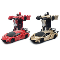 Coche Teledirigido Deformable Drift Ares 1:12 Bugatti Robot con Sonido y Luz
