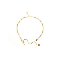 Collier ras du cou tendance pour femme en acier inoxydable 316L plaqué or PVD, chaîne à maillons, cadeau tendance, design durable et résistant
