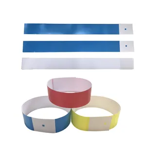 NFC 213 One Off Custom Printing Paper Access Control Event Rfid Nfc Bracelet Wristband Woven Fabric Customized Logo ISO 14443A