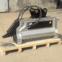 Broyeur hydraulique de bois et de souches RIBETTER pour excavatrice, robuste, 3-15 tonnes, avec moteur et boîte de vitesses