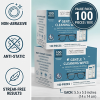 Lingettes nettoyantes anti-buée individuelles OEM/ODM personnalisées pour lentilles, écrans et objectifs d'appareil photo – Prédécoupées et personnalisables