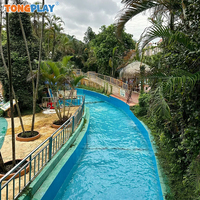 Parc d'attractions simple et double personne 37KW température constante simulateur de surf sur l'eau jouer à des jeux machine à surfer