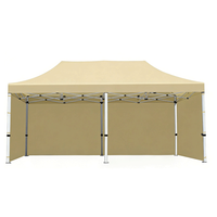 Tonnelle pliante 3x6m en tissu Oxford imperméable de qualité commerciale avec parois latérales pour événements et expositions en extérieur