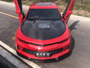 ชุดแต่งคาร์บอนไฟเบอร์ ZNDR สำหรับ Camaro ปี 2016-2019 ประกอบด้วย สปอยเลอร์หน้า ดิฟฟิวเซอร์หลัง สปอยเลอร์หลังคา และสเกิร์ตข้าง - Product Image 3