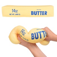 Jouet anti-stress à rebond lent, best-seller du commerce extérieur, en forme de bâton de beurre moelleux, barre de beurre douce, emballé individuellement, jouet à presser