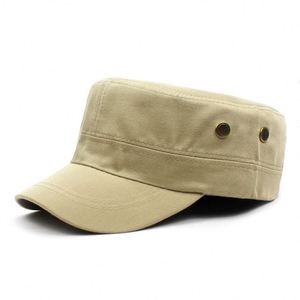 Gorra de béisbol vintage de color liso con visera plana al por mayor OEM, gorra de cadete ajustable para papá - Product Image 3