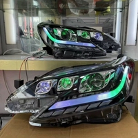 2010-2017 pour Toyota REIZ MARK X 10-17 Assemblage de phares LED à trois yeux Daytime Devil Eye 7 couleurs