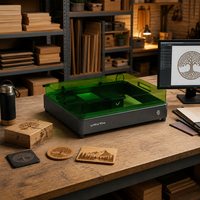 Grabador Láser de Diodo de Alta Potencia de 20 W, Área de Trabajo Grande de 400x380 mm para Pequeñas Empresas, Regalos Personalizados