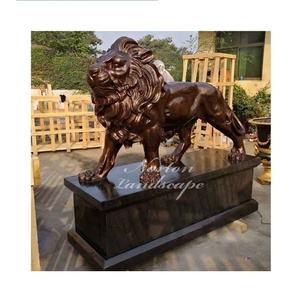 Modern Outdoor Home Garden City Park Zoo Decoration Metal Animal Sculpture <strong>Life</strong> <strong>Size</strong> Polished Brass Bronze <strong>lion</strong> <strong>Statues</strong> for <strong>Sale</strong> - Product Image 1