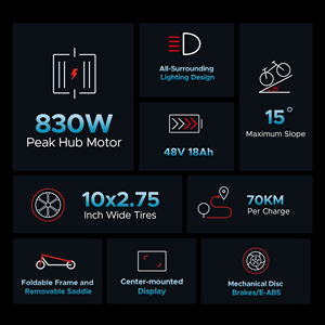 Patinete Eléctrico Autoequilibrado Potente ENGWE Y600 Versión Nueva y Mejorada Original con Autonomía de 70KM para Adultos - Stock en Polonia - Product Image 3