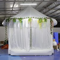 Maison de rebond gonflable en PVC blanc commercial fête d'enfants château sautant nouvelle vente de videur de mariage en plein air