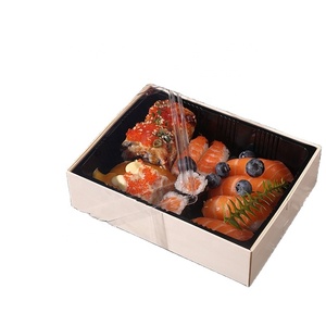 Caja de <span class=keywords><strong>Sushi</strong></span> Cuadrada Desechable Ecológica ESTICK, de Madera, para Pescado Crudo <span class=keywords><strong>Japonés</strong></span>, Salmón, Postres y Comidas para Llevar - Product Image 1