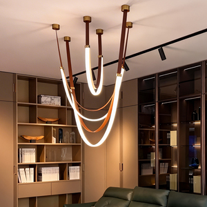 Lampadario a LED Moderno di Design Speciale per Interni, Soggiorno e Ristorante, Lussuoso per Soffitti Alti - Product Image 4