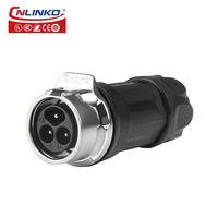 Cnlinko LP-16-3 broches métal câblage vis circulaire étanche aviation connecteur