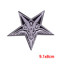 Les nouveaux patchs de broderie punk personnalisés chauds en gros bouteille de potion du diable personnalisée vue dans les yeux patch brodé pour tissu