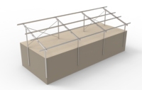 Support de montage au sol solaire et système de support en matériau AL6005-T5/Q235B, garantie de plus de 10 ans pour usage domestique et industriel