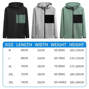 Vestes de course pour hommes, veste de sport à capuche zippée, jogging, entraînement, fitness, sweat-shirt décontracté, vêtements de sport, survêtement <span class=keywords><strong>B83</strong></span> - Product Image 6