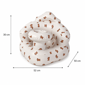 Silla Inflable Moderna para Niños Pequeños, Silla para Bebés con Bomba <span class=keywords><strong>de</strong></span> Aire Integrada, Sofá Portátil con Cabeza <span class=keywords><strong>de</strong></span> Oso para Aprender a Sentarse, para Dormitorio, Sala <span class=keywords><strong>de</strong></span> Estar - Product Image 2