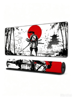 Tapis de Souris Gaming Anime Japonais Samurai Extensible en Gros, Grand Tapis de Bureau en Caoutchouc Naturel en Stock pour PC de Bureau