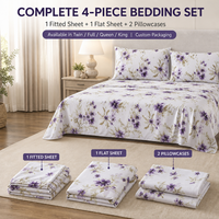 Vente Flash Draps-housses Imprimés Indiens Écologiques Anti-boulochage 80% Coton 20% Polyester pour Maison et Hôtel