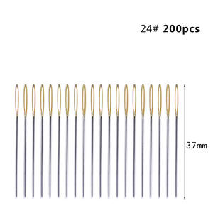 Ojo grande cola dorada Metal aguja <span class=keywords><strong>de</strong></span> coser a mano aguja <span class=keywords><strong>de</strong></span> bordado <span class=keywords><strong>de</strong></span> <span class=keywords><strong>punto</strong></span> <span class=keywords><strong>de</strong></span> <span class=keywords><strong>cruz</strong></span> para uso doméstico - Product Image 5