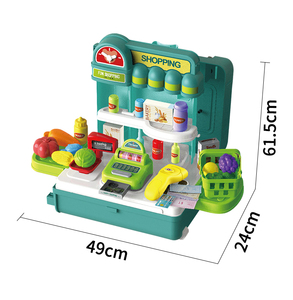 Loạt Mới 4 Trong 1 Cửa Hàng Di Động Bảng Toyskids Bán Buôn Diy Giả Vờ Chơi Siêu Thị Bảng Đồ Chơi Đặt Để Bán - Product Image 2