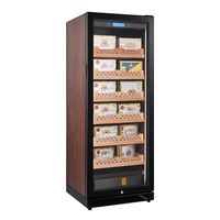 Humidor Électrique en Acier Inoxydable 1000 Cigares avec Éclairage LED Numérique, Compresseur de Refroidissement et Contrôle de l'Humidité pour Usage Commercial et Domestique