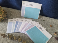Tarjetas de Muestra de Tela Textil Reciclada con Logotipo Personalizado, Etiquetas de Papel para Muestras de Color con Impresión de Logotipo