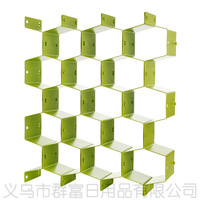 Boîte de rangement en plastique alvéolée personnalisée pour bijoux, 8 compartiments colorés pour le rangement et le nettoyage