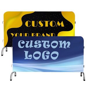 ป้ายโฆษณาโพลีเอสเตอร์ตาข่ายแบบ OEM สำหรับโฆษณาบนถนน ป้ายกั้นฝูงชนแบบพิมพ์ลายตามสั่ง พร้อมโลโก้และข้อความ - Product Image 1