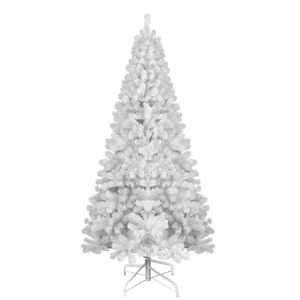 Árbol de Navidad Artificial Blanco Premium de 7.5 pies con Luces LED Preinstaladas, Decoraciones de Interior de Alta Calidad, Árbol de PVC - Product Image 1