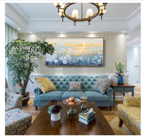 Quadro Incorniciato Tramonto Sull'Oceano Blu, Stampa su Tela Astratta con Paesaggio Costiero, Immagine di Alba con Cielo Giallo-Arancio, Stampa su Tela di Paesaggio Marino Naturale - Product Image 6