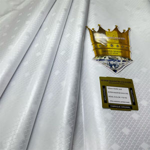 En Gros 100% Coton Super Magnum Or XXL Tissu Brodé Bazin Riche Haute Qualité Brillant Bazin Riche Matière Peignée Tissée - Product Image 4